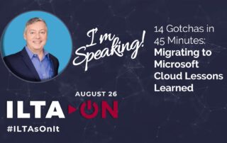 Jim Moreo banner - ILTAON2020 speaking session