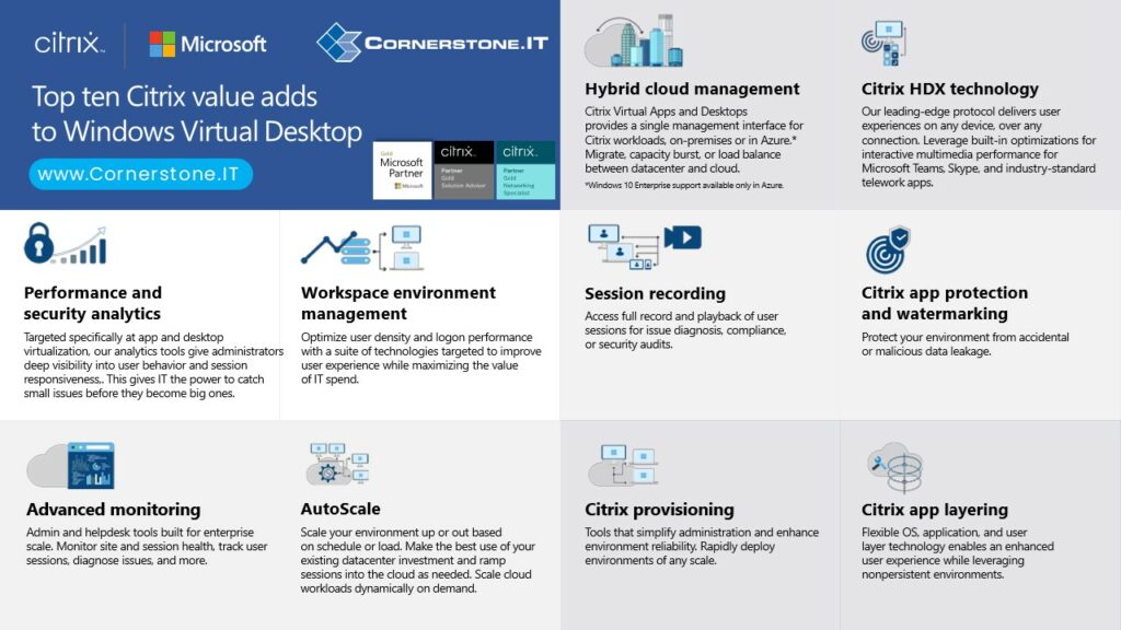 Top 10 Citrix Value Infographic