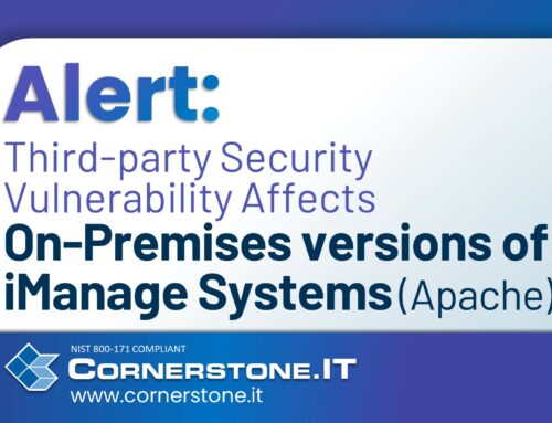 Alert: Third-party Security Vulnerability Affects On-Premises versions of iManage Systems (Apache)