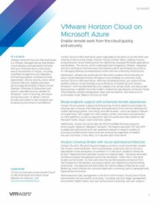 VMware Horizon Cloud on Microsoft Azure - featured image