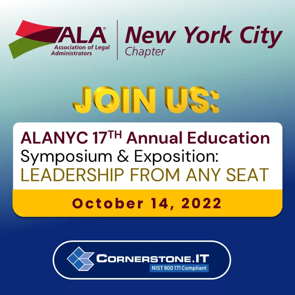 Cornerstone.IT at ALA NYC Symposium - October 14, 2022