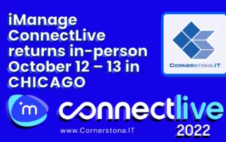 iManage Connectlive 2022 with Cornerstone.it